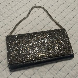 kate spade || Gunmetal Glitter Wallet/Clutch